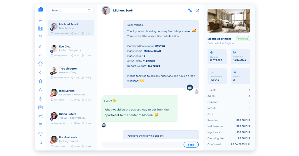 Diga mais com menos: emojis e reações agora disponíveis na caixa de entrada da Hostify 🔥🚀