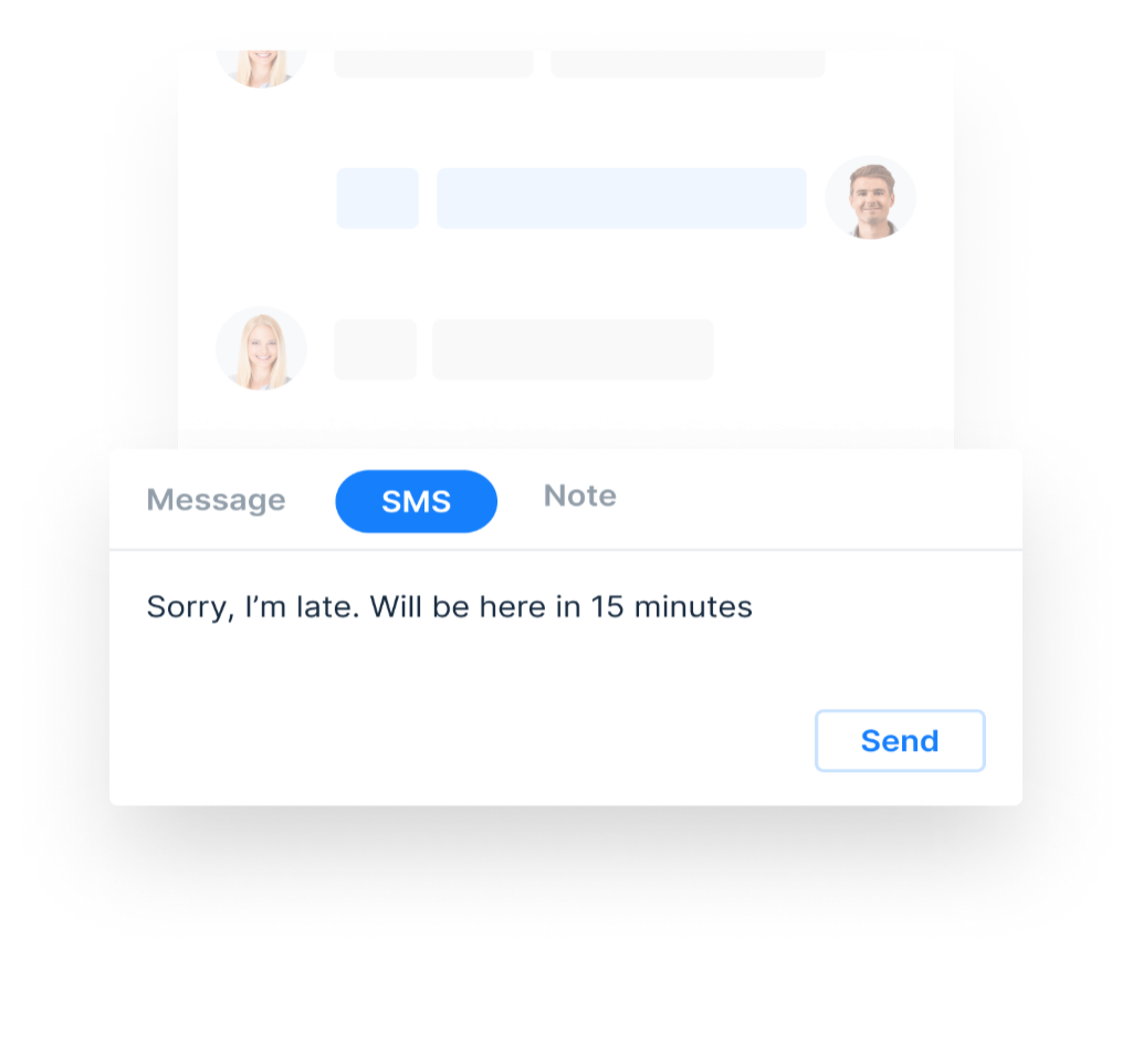 Email, WhatsApp ou SMS