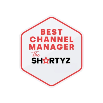 Best Channel Manager award badge from The Shortyz