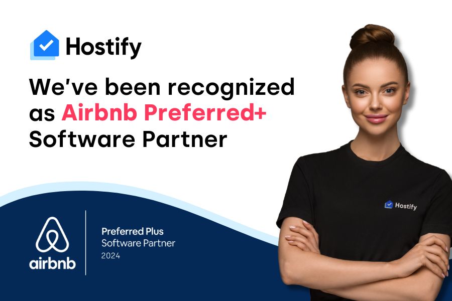 O Hostify foi reconhecido como Parceiro de Software Preferido+ do Airbnb