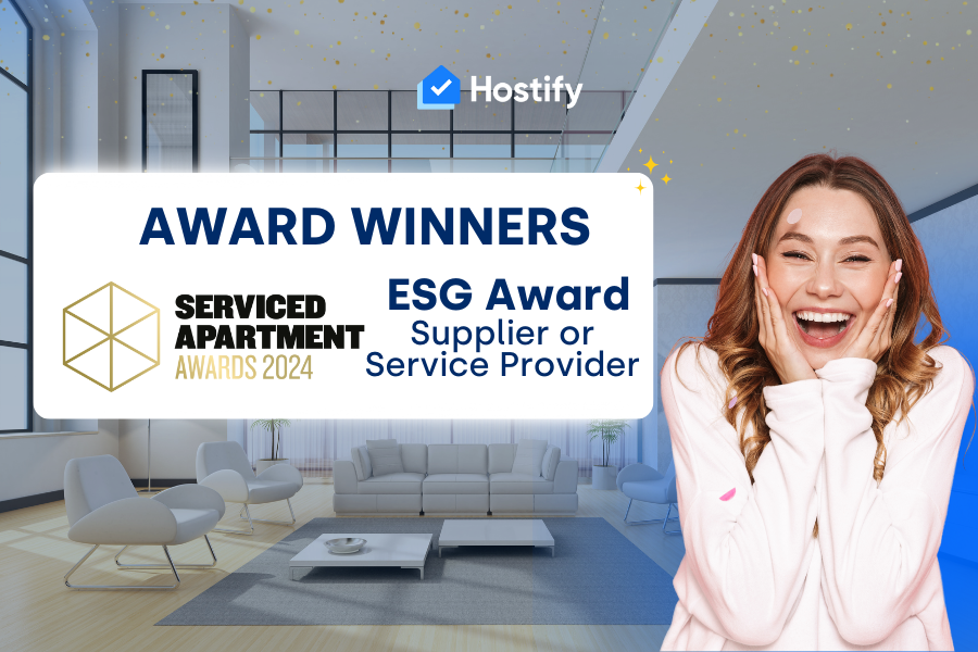 Une Année de Succès : Hostify a Reçu le Prix ESG lors de l’Événement des Appartements de Service