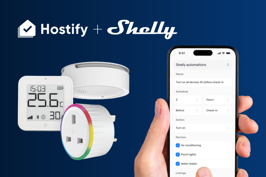 Hostify + Shelly Integration: Automatiser les propriétés intelligentes pour de meilleures expériences clients et des opérations évolutives