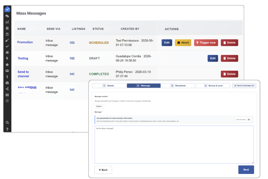 Mass Messages PRODUCT UPDATE 2