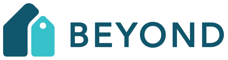 Beyond property management logo in teal and turquoise